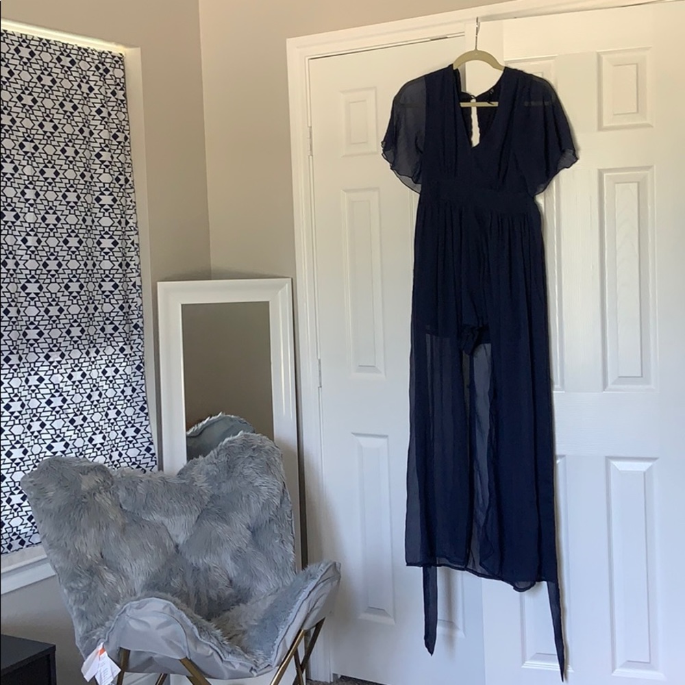 Navy Blue Romper
